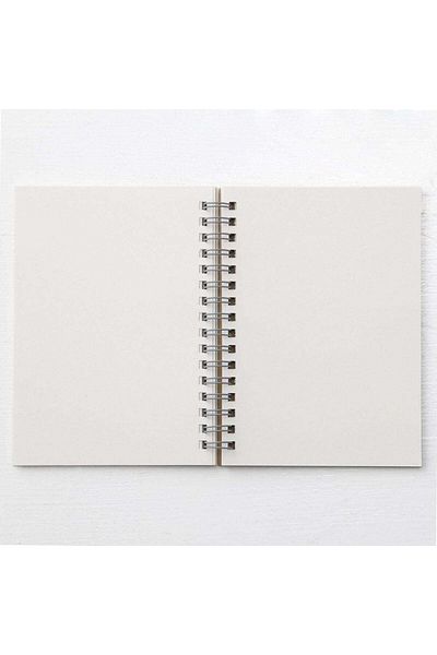 Muji دفتر ملاحظات سلكي / عادي / بيج