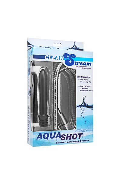 XR Brands Duș Intim Aqua Shot, Kit Curățare, Furtun 200 cm