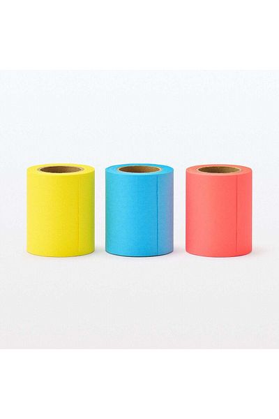 Muji Perforated Sticky Note Roll , Blue , W 5 x L 1000 cm