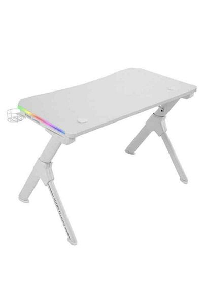 IRIScan Birou Gaming Mars Gaming MGDRGBW, alb, 110 cm