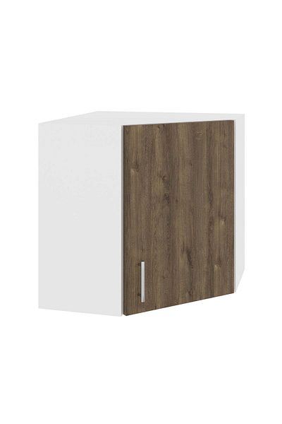 haaus.ro Corner haaus Karo Upper Cabinet, Bronze/White Oak, 60 x 60 x 60 cm