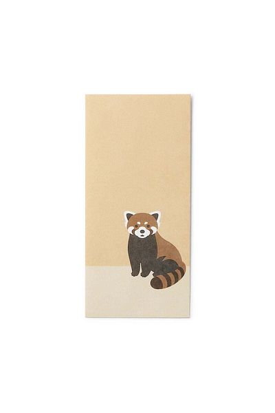 Muji Bamboo Paper Petit Envelope Red Panda