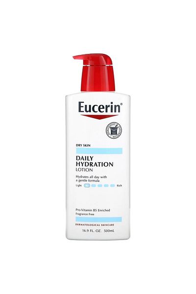 Eucerin Loțiune de corp, Eucerin, Hidratare zilnică, Efect de reparare a barierei cutanate, Hidratare 24h, 500ml