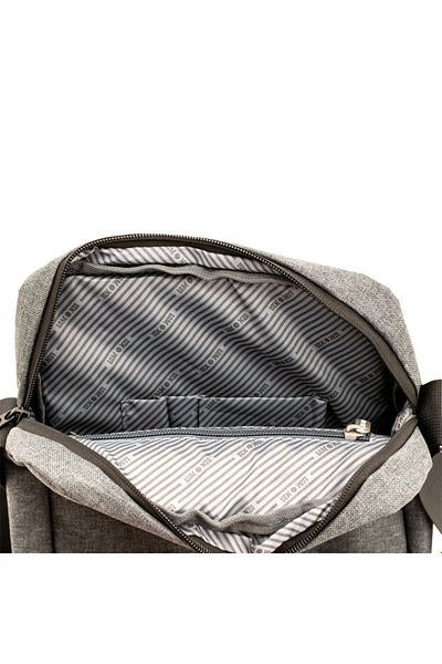 Lamonza Chrome Shoulder Bag Model 2, 22x7x25, Gray