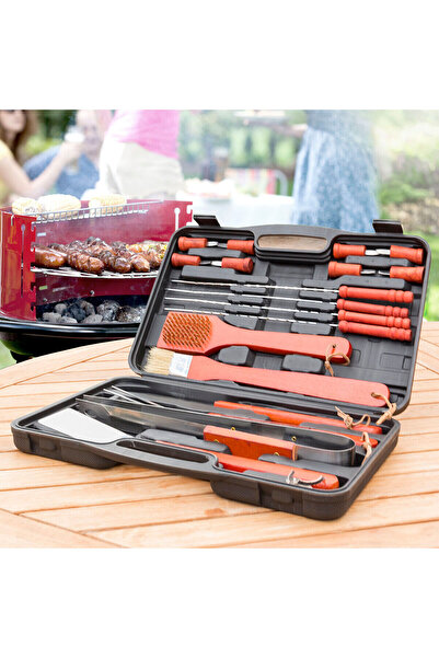 InnovaGoods Set ustensile barbecue, Barbecase InnovaGoods, 18 piese