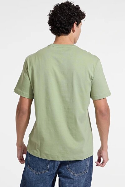 Guess Ss Cn Reg Collegiate Tee Men's Green T-Shirt M5Ri75K8Fq4-G8Ej