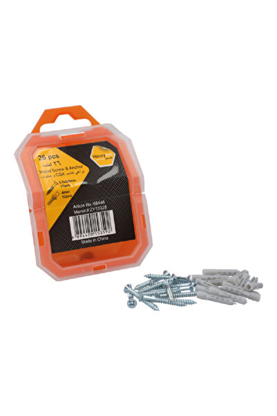 HONEYBEE براغي ومثبتات خشبية مقاومة للصدأ من CSK مكونة من 26 قطعة باللونين ال...