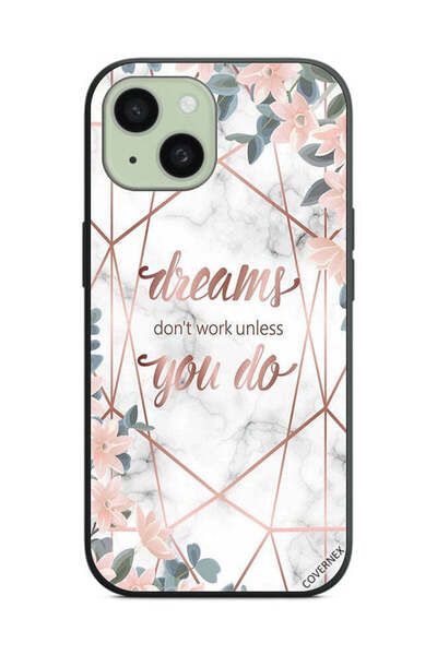 Covernex غطاء حماية لهاتف Apple iPhone 15 الأحلام لا تتحقق إلا إذا فعلتها