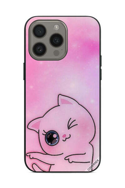 Covernex غطاء حماية لجهاز Apple iPhone 15 Pro Max Go This Way Kitten