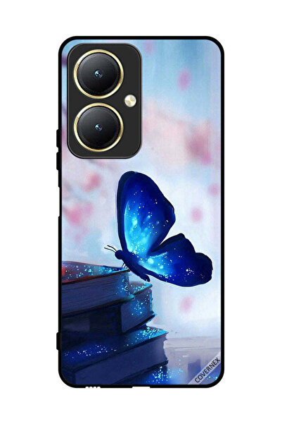 Covernex غطاء حماية لهاتف فيفو Y27 4G بتصميم فراشة جالسة على كتاب