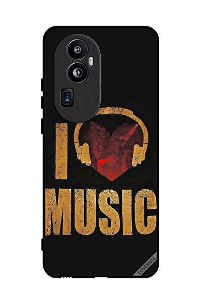 Covernex غطاء حماية لهاتف Oppo Reno 10 Pro Plus Vintage I Love Music