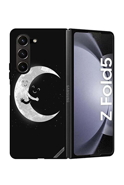 Covernex غطاء حماية لهاتف سامسونج جالاكسي زد فولد 5 - عناق القمر والسماء المظلمة