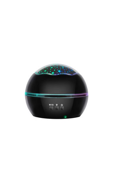 Malatec Rotating night light with projection of stars and the moon or the underwater world