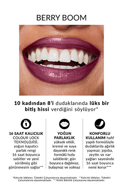 AVON Power Stay Kremsi Vinyl Likit Ruj - Berry Boom