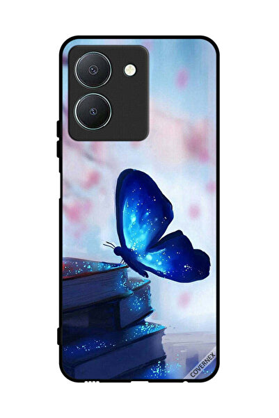 Covernex غطاء حماية لهاتف Vivo Y36 5G بتصميم فراشة جالسة على كتاب