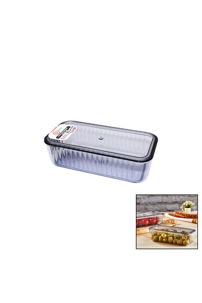 Mena Rise Şirinshop 600ml Rectangular Presentation Mini Storage Bowl Mica Crystal 1108107