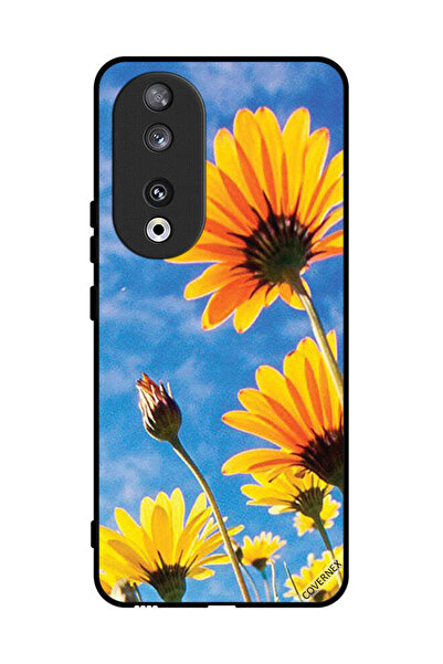 Covernex غطاء حماية لهاتف Honor 90 - زهور عباد الشمس