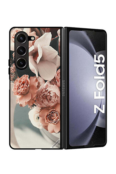 Covernex غطاء حماية لهاتف سامسونج جالاكسي زد فولد 5، باقة من أزهار الخوخ الجميلة