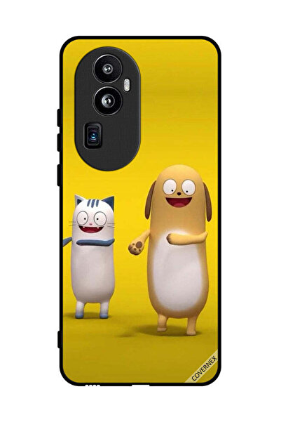 Covernex غطاء حماية لهاتف Oppo Reno 10 Pro Plus قصة قطة وكلب