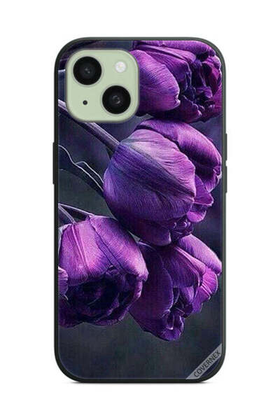 Covernex Protective Case Cover For Apple iPhone 15 Plus Dark Flowers
