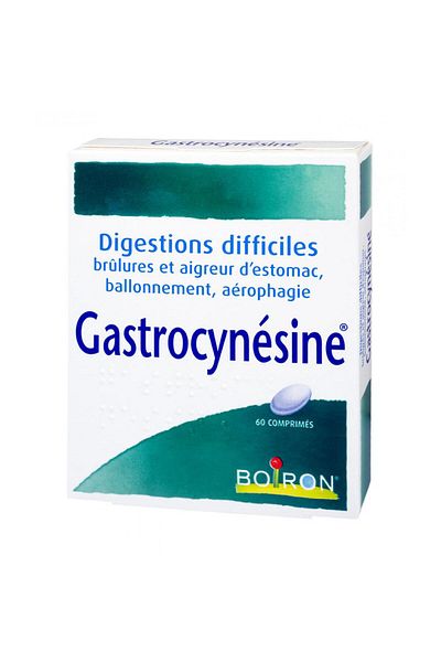 Boiron Homeopathic Medicine, Boiron, Gastrocynesine, Treatment of Heartburn, Aerophagia, 60 tablets
