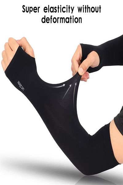 Tor Store Cycling Sportsman Courier Arm Protection Sleeve Windbreaker Flexible Elastic Oversleeve for Hijab (Pair)