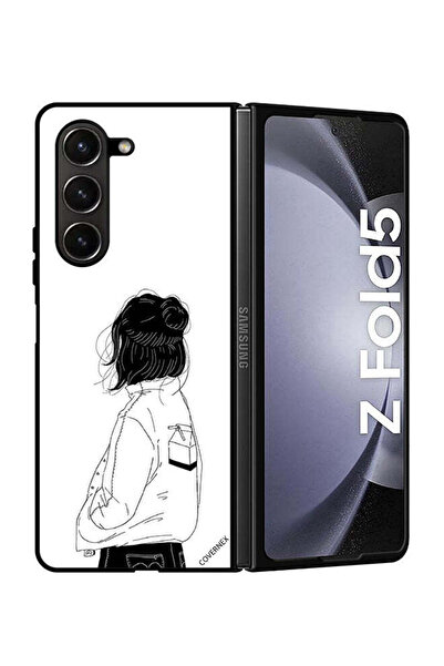 Covernex غطاء حماية لهاتف سامسونج جالاكسي زد فولد 5 فتاة تفكر بعمق كبير