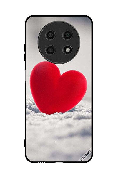 Covernex غطاء حماية لهاتف هواوي نوفا Y91 بتصميم قلب أحمر جميل