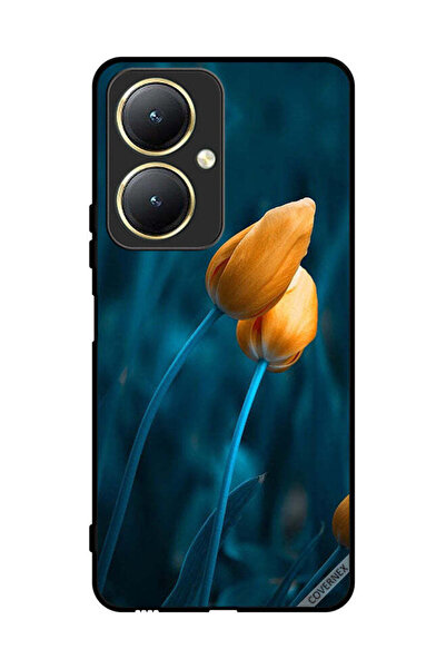 Covernex غطاء حماية لهاتف فيفو Y27 4G مع زهرتين لطيفتين