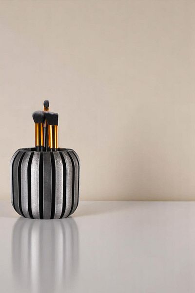 Evene Makeup Organizer Θήκη για πινέλο μακιγιάζ Organizer Organizer Ασημί Αντίκα Χρώμα Μοντέλο 79