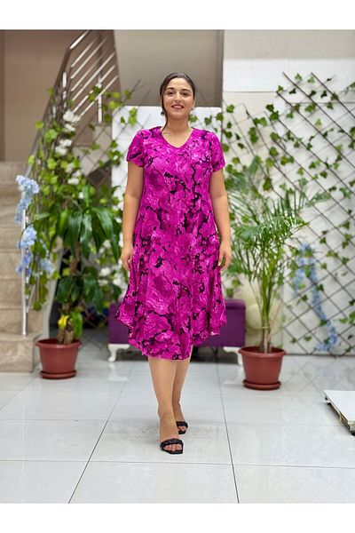 Punta Otantik Pss12341 Viscose Magic Dress