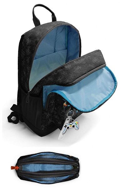 Coral High Set rucsac și stilou pentru băieți - Drone Pilot Black - Școala Primară