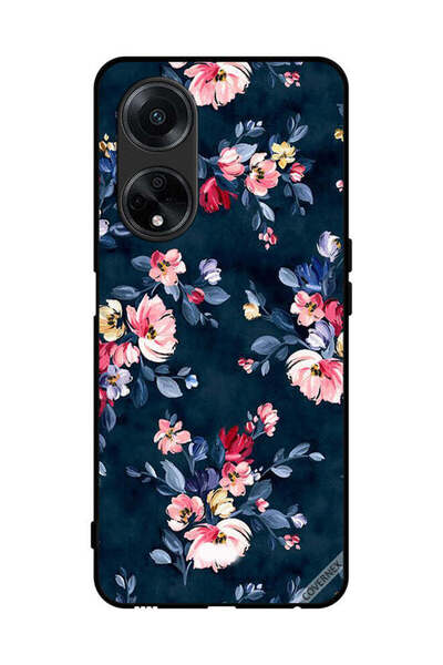 Covernex غطاء حماية لهاتف Oppo F23 5G مزين برسومات زهور مرسومة يدويًا