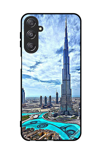 Covernex غطاء حماية لهاتف سامسونج جالاكسي M34 5G برج خليفة، غيوم تلامس السحاب