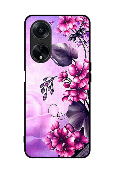 Covernex غطاء حماية لهاتف Oppo A98 5G بخلفية زهور رومانسية