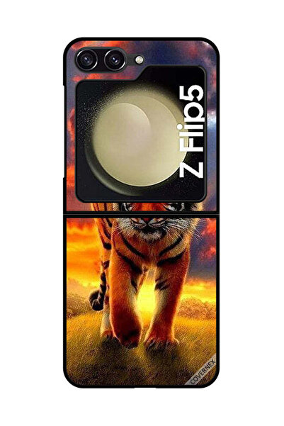 Covernex غطاء حماية لهاتف سامسونج جالاكسي زد فليب 5 - تصميم الفهد المتحرك