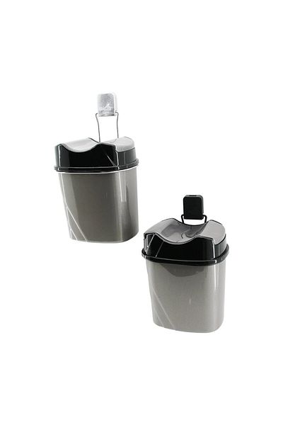 Mena Rise Diyar-Ifırsatshop Metal Hanging Plastic Trash Bucket with Adhesive Mounting 1017157