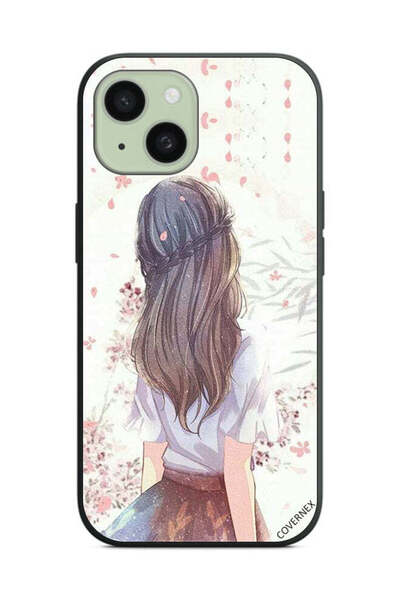 Covernex غطاء حماية لهاتف آيفون 15 من آبل، فتاة لطيفة في تفكير عميق
