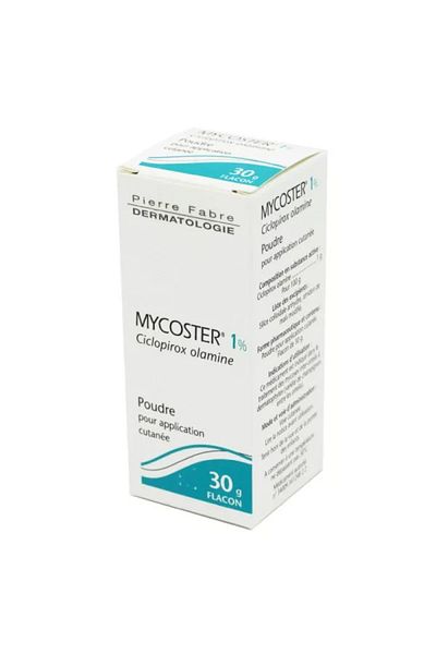Pierre Fabre Powder, Pierre Fabre, Mycoster, Ciclopirox Olamine with Antifungal Action, Against Itchy Skin, 30gr