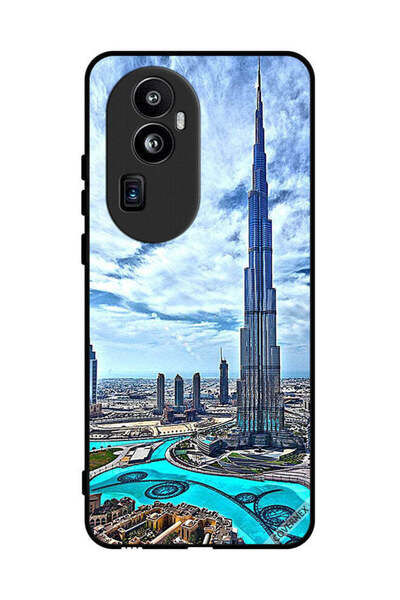 Covernex غطاء حماية لهاتف أوبو رينو 10 برو بلس برج خليفة، غيوم تلامس السحاب