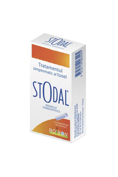 Boiron Homeopathic Granules, Boiron, Stodal, Symptomatic Treatment of Cough, 2x 4gr