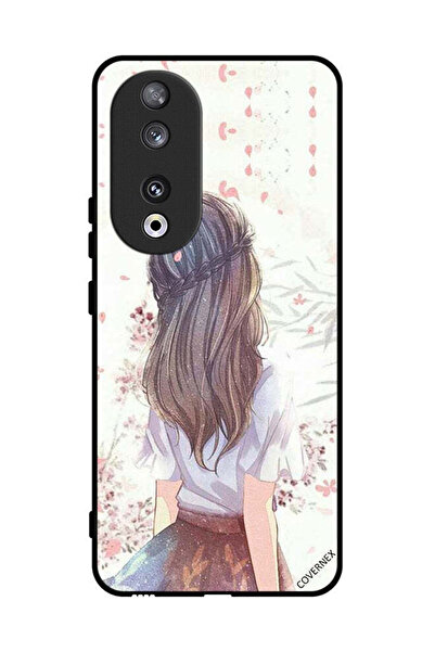 Covernex غطاء حماية لهاتف Honor 90، فتاة لطيفة في تفكير عميق