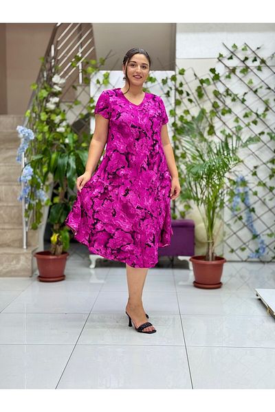 Punta Otantik Pss12341 Viscose Magic Dress