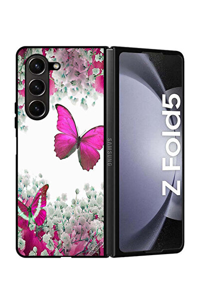Covernex غطاء حماية لهاتف سامسونج جالاكسي زد فولد 5 برسومات فراشات جميلة وورو...
