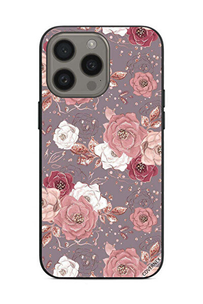 Covernex غطاء حماية لهاتف Apple iPhone 15 Pro Max بخلفية زهرية