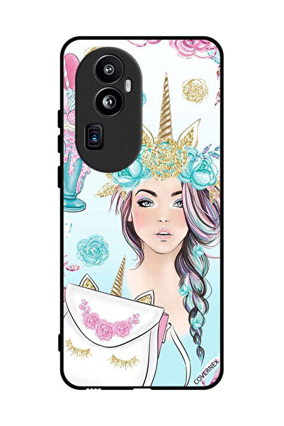 Covernex غطاء حماية لهاتف Oppo Reno 10 Pro Plus رموش على الحقيبة وفتاة وحيد ا...