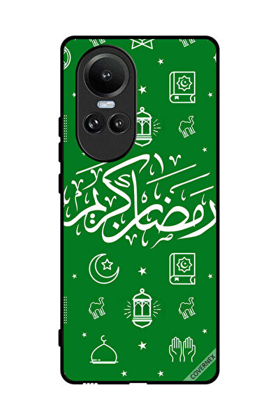 Covernex غطاء حماية لهاتف أوبو رينو 10 - رمضان كريم - أخضر