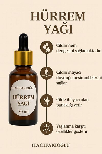 HACIFAKIOĞLU Hürrem Afro Oil Pure Plant Extracts Blend Natural Indispensability 30 ml