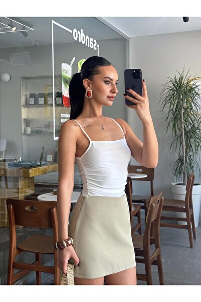 mydukkan.co Side Gathered Bodysuit White