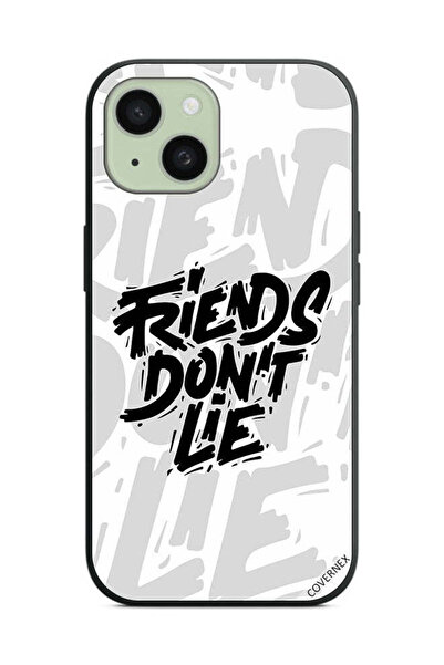 Covernex غطاء حماية لهاتف Apple iPhone 15 - الخط العربي - الأصدقاء لا يكذبون